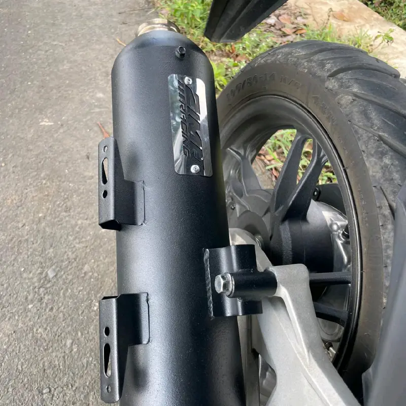 Knalpot Copy cms moncong Sijiro original ZIMO RACING cocok untuk all matic Beat Scoopy Vario new vario led old Nmax Aerox Pcx Mio Genio Fazio Lexi Motorcycle 6