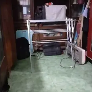 Jemuran Pakaian Rak Handuk Lipat Aluminium Beta Pipa Kotak