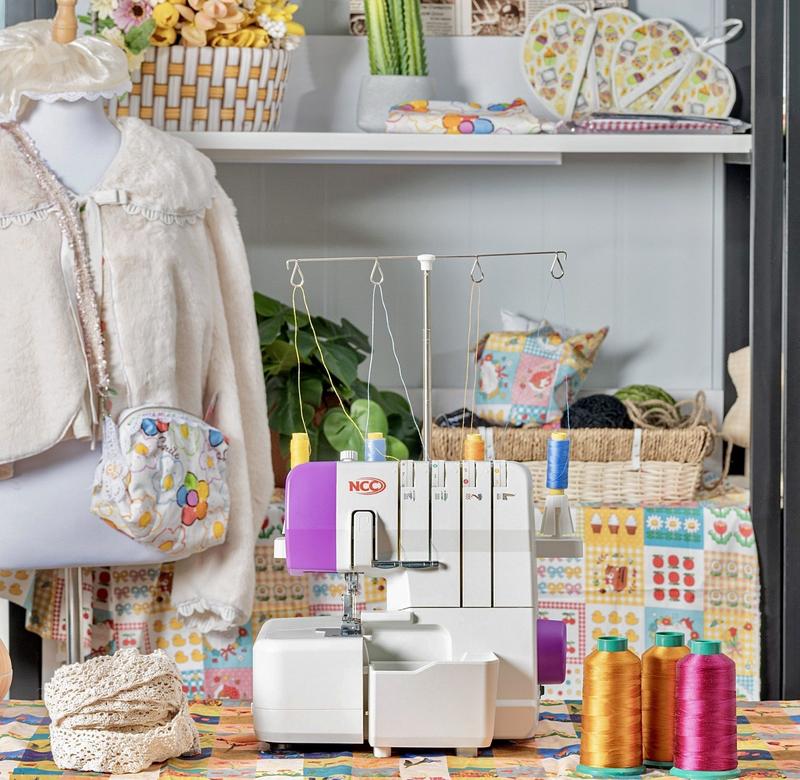 Máy vắt sổ gia đình NCC LB42C | Vắt sổ, Nhúng bèo, Cuốn biên