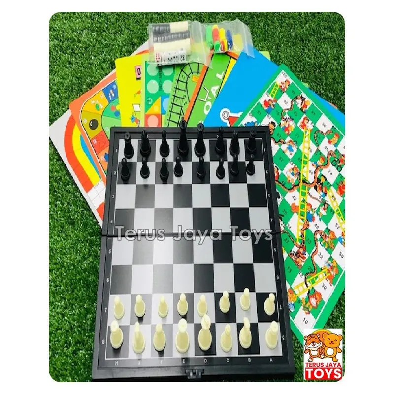 MAINAN ULAR TANGGA SNAKE & LADDERS / MAINAN CATUR 2IN1 8