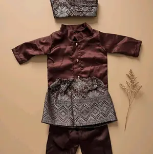 baju adat melayu bayi,baju kurung anak