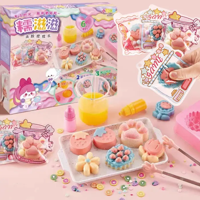 Murah DIY handmade food play squishy mainan edukasi anak membuat makanan minuman snack dessert (TIDAK DAPAT DIMAKAN) mainan masak masakan anak Non COD 1
