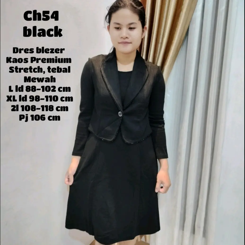 Dres blezer nyatu tunik premium Quality sangat bagus Mewah Casual Wanita