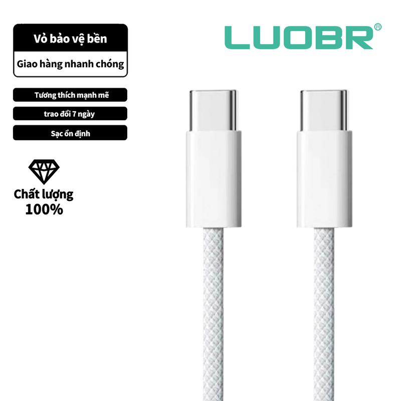 Cáp sạc nhanh, với 2 đầu type c, được sử dụng cho ip15 16, siêu bền và chất lượng cao, bảo hành 12 tháng, đổi mới 1 đổi 1