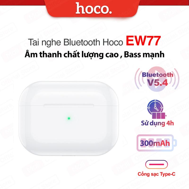 Tai nghe Bluetooth V5.4 Hoco EW77- Thiết kế nhỏ gọn, Âm thanh cực hay dùng để…