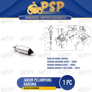 Jarum Pelampung Karisma - Plampung Apung Ventilator Pentilator Karbu Kharisma Kirana Supra X 125