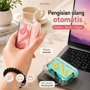 [DUORA] Kotak benang gigi/kotak penyimpanan portabel dengan desain modern dan bergaya. Tusuk Gigi, Benang Gigi Sekali Pakai, Ringan, ringkas, praktis.