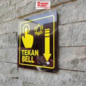 Papan Tanda Bell Akrilik / Sign Board Bell Akrilik Outdoor Waterproof