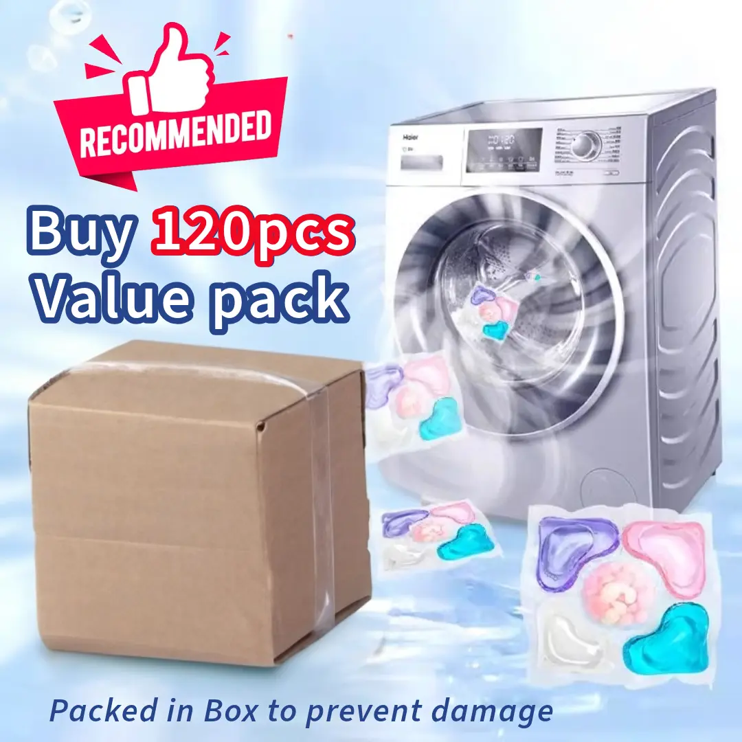 5 in 1 Laundry Pods Detergent Capsule Anti-bacterial [100 pcs] Household Box