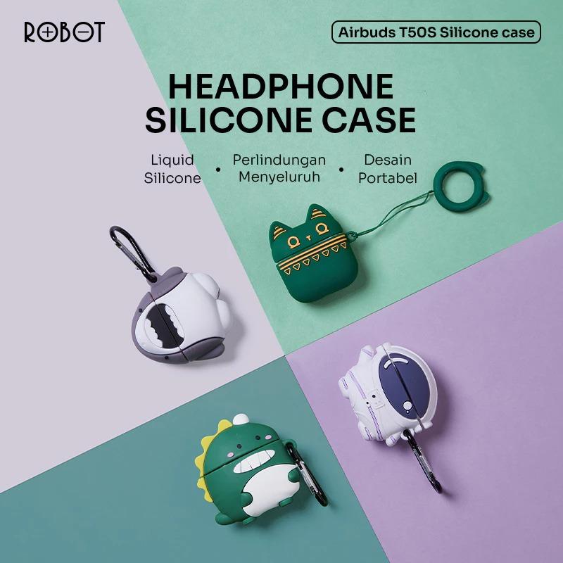 Product Introduction of Case Airbuds T50S Liquid Silicone Earphones Headphones Earbuds Headset Tws Accessories 22