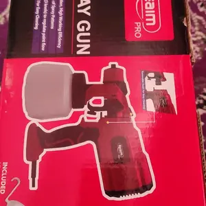 REAIM Re1200ML Electric Spray Gun 450Watt, Mesin Cat Semprot Elektrik, Alat Semprotan Cat Listrik untuk Penggunaan Rumah Tangga Kecil, Atomisasi Tinggi, Tidak Bisa Digunakan untuk Minyak, Semprotan Cat Ryu yang Efisien dan Praktis