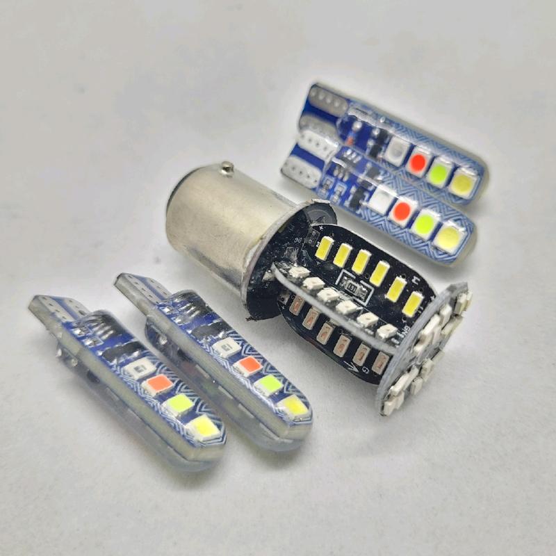 Paket Lampu Stop Rem RGBW 64 Mata Led  2 Mode Putar dan Kedip + Sen Jelly Kedip 4 Warna Led Depan Belakang Universal Wajib DC 12 Volt Car Kendaraan 4