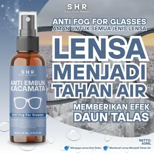 S H R by SHORE - Anti Fog Kacamata, Membuat Lensa Kacamata Menjadi Tahan Air dengan Efek Daun Talas