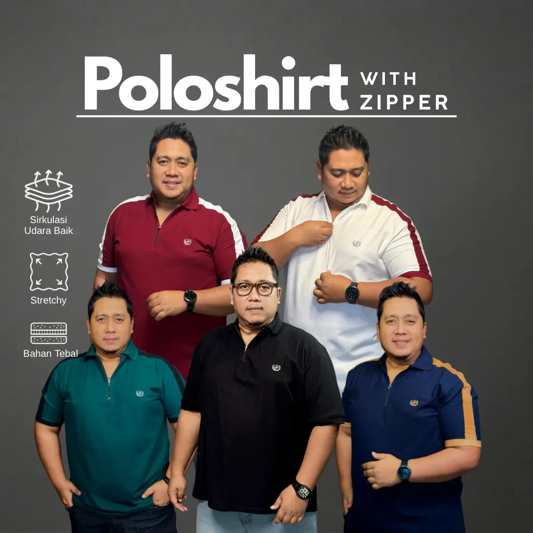 Polo Shirt Pria Wanita Unisex Jumbo Cotton CVC Pique 24s Adem Nyaman Diari
