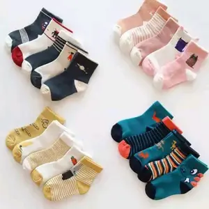 (6-pasang)kaos kaki bayi anak-anak motif lucu perempuan dan laki-laki termurah Cotton Fashion