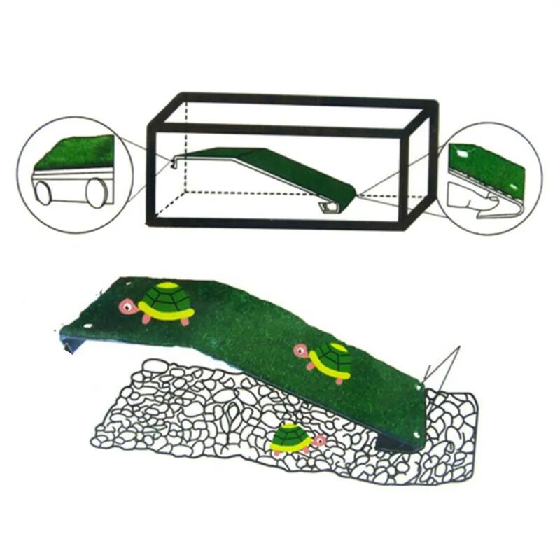 Product Introduction of Seven Master Floating Island Basking Platform Ladder Mat Aquarium Decoration Simulated Landscaping Rest Lawn 57