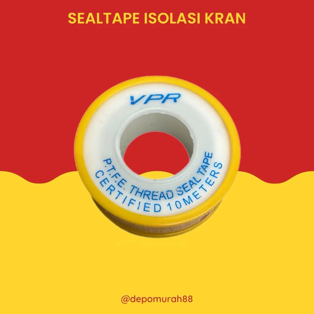 Seal Tape VPR Isolasi Keran Selotip Kran 10 Meter Perekat Kran Air