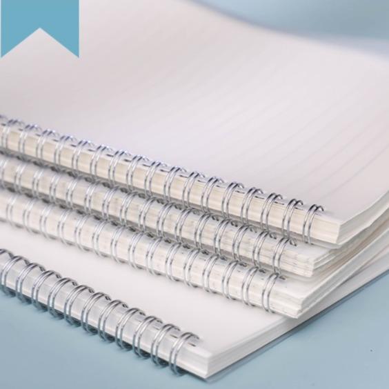 A6 A5 B5 A4 Grid/Line/Blank Spiral Notebook Transparant 80 Lembar Note Book Buku Tulis Jurnal 2