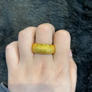 Cincin Emas Lapis Motif Polos Full Pasir 20gram isi 100ml (size 5 & 7)