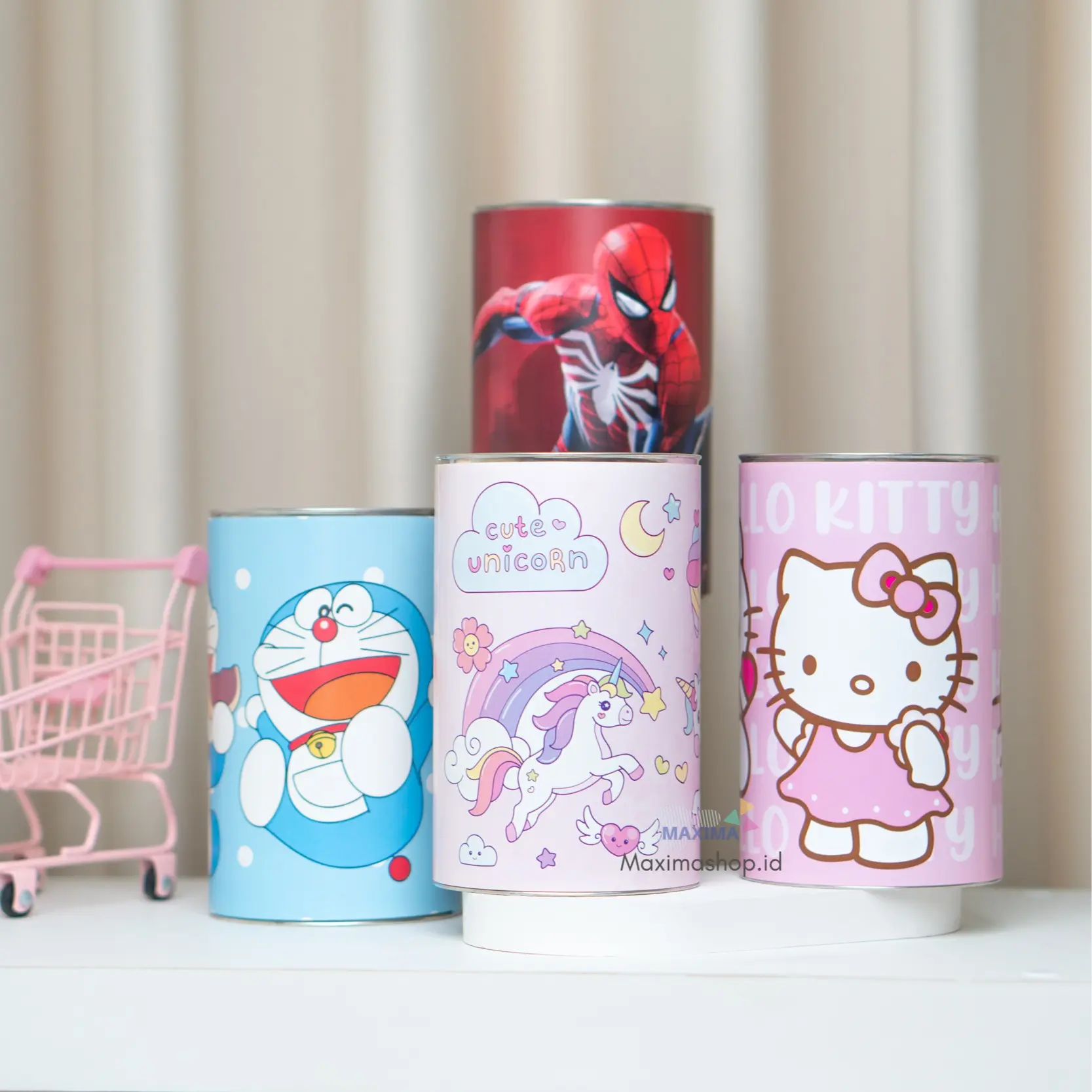 Celengan Karakter / Mainan Edukasi Anak-anak / Souvenir Ulang Tahun Anak Celengan Gambar