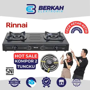 [COD] [EKSKLUSIF CECE KETAR KETIR] RINNAI KOMPOR RI 202S / RI-202S (2 TUNGKU) GARANSI RESMI