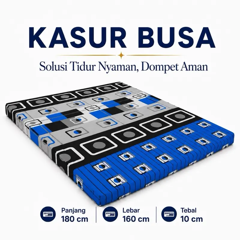 Promo Kasur Busa Anti Kempes Ukuran 160x180x10 140x180x10 120x180x10 dan 90x180x10 Muat 4 Orang Best Seller