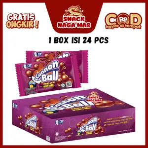 CANON BALL CANONBALL CANONBOL COKLAT PERMEN COKLAT KUNYAH SACHET CANNON BALL CANONBALL RASA LEZAT NIKMAT PRAKIS MUDAH DIBAWA [1 BOX ISI 24 PCS]