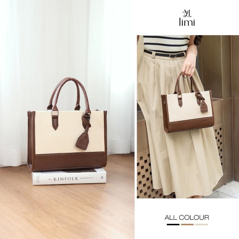   Size nhỏ vừa ipad A5  Túi xách da nữ size 25 xách tay đeo chéo thời trang đi chơi CHERI Limi Bags 