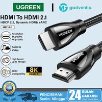 Gambar UGREEN Kabel HDMI to HDMI 2.1 8K 60hz 4K 120hz HDCP2.2 48Gbps Ultra High Speed Untuk Layar Monitor TV PC Komputer Laptop - 80401 8K 1M dari GADVENTIA Kota Administrasi Jakarta Barat 1 Tokopedia