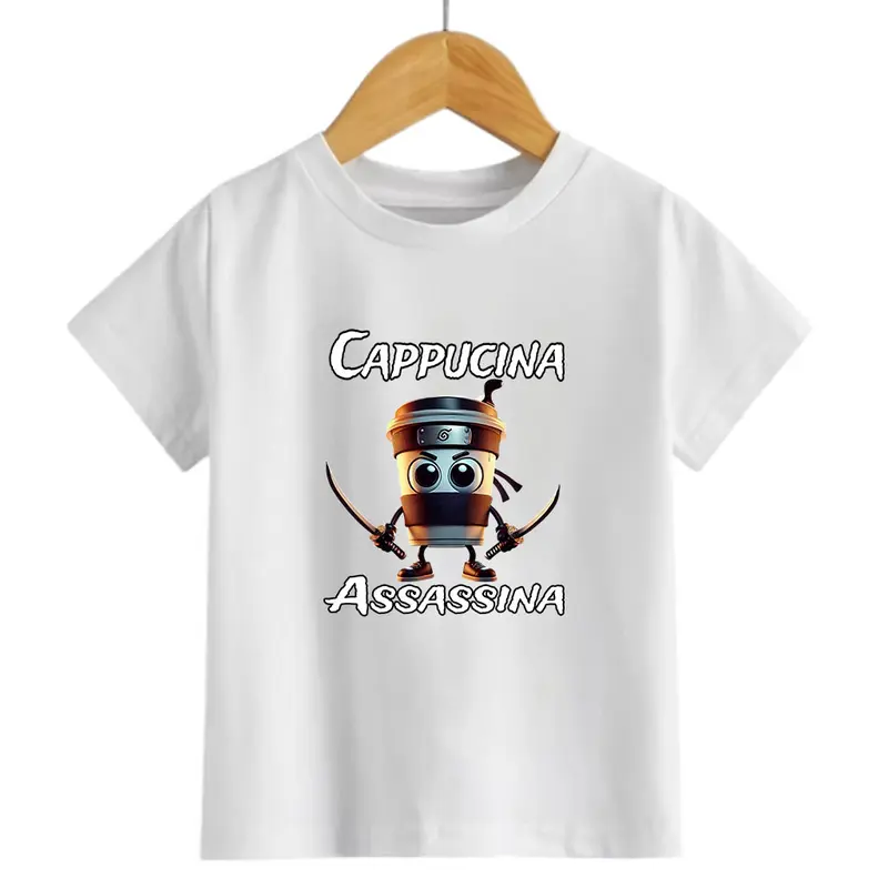 Baju Kaos Distro Anak Anomali Cappucina Assasina / Atasan Anak / Pakaian Kaos Anak Unisex Usia 2-10 thn 0