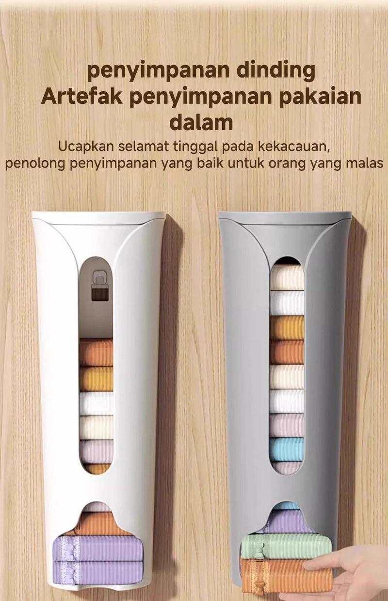 Product Introduction of [Waktu terbatas dan gratis ongkos kirim]【Kotak penyimpanan multifungsi】+【 kotak penyimpanan pakaian dalam】+【kotak penyimpanan bebas pukulan yang dipasang di dinding】 0