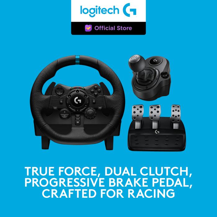 Gambar Logitech G923 True Force Wheel + Logitech Driving Shifter Bundling dari Logitech G Official Kota Administrasi Jakarta Pusat Tokopedia