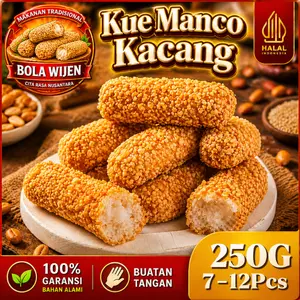 Kue Bola Kacang 1 Dus 250gr - Bola Kacang Premium Buatan Tangan