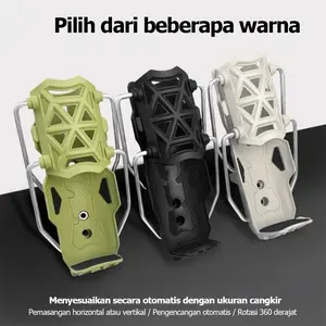 ID-Apexride Bottle Holder Motor Tempat Botol Aor Sepeda Tempat Botol Air Sepeda Motor Universal Yang Dapat Disesuaikan Di Stang