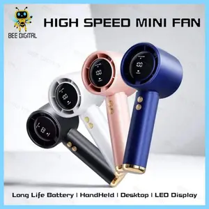 BEEDIGITAL COD Kipas Angin Mini Portable USB Genggam N68 Layar LED Angin Kencang 100 High Speed Handheld Fan Adjustable Fan Speed Digital Display