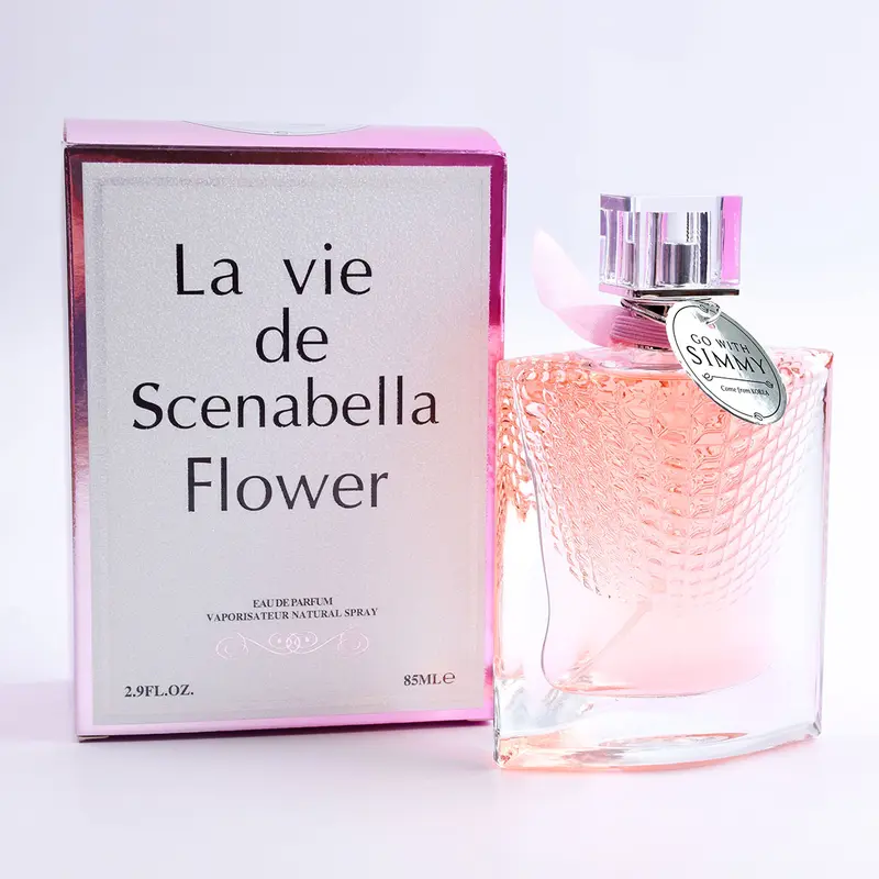 GO WITH SIMMY Eau De Parfum wanita tahan lama- 03 Delighted Ylang La Vie De Scenabella Flower 85ml Perfume Lily Lemon Woman Wangi Peony 0
