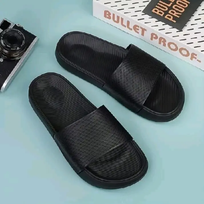 Sandal Selop EVA Karet Jaring Wanita Model Peria - Shoes Sendal Hitam kece 1