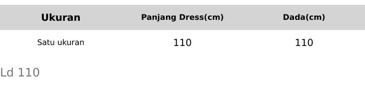 NEW-Daster Payung Ld 110 Bahan Rayon Santung Muat Sampai BB 75kg