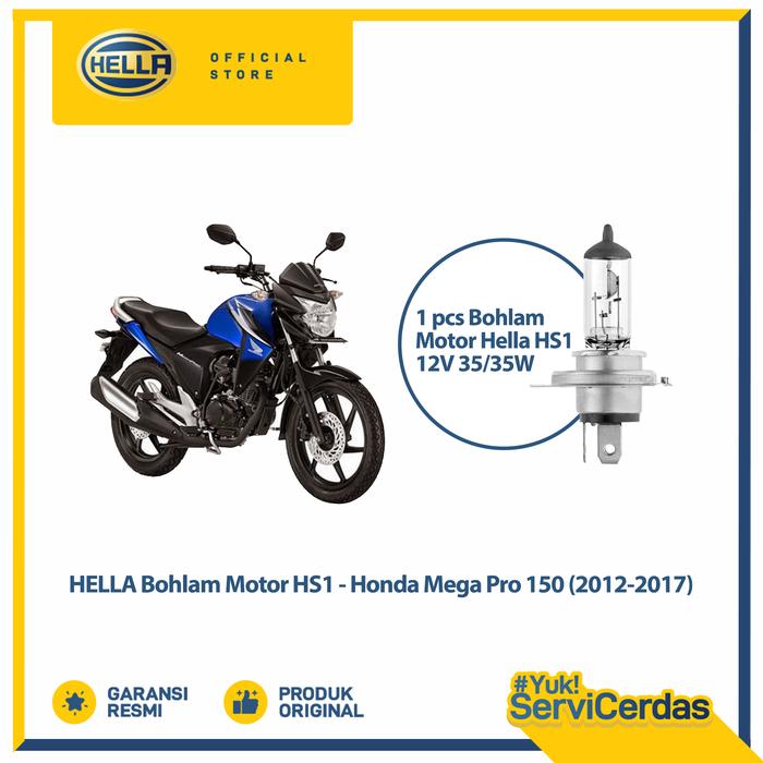 Gambar Bohlam Motor Hella Honda Mega Pro 150 2012- 2017 HS1 12V 35/35W PX43T Standard - Lampu motor dari Hella Indonesia Official Store Kota Administrasi Jakarta Pusat Tokopedia