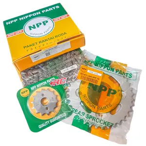 011-KTL-NPP GER GIR GEAR SET RANTAI CHAIN KIT SUPRA FIT NEW KARISMA SUPRA X 125 REVO ORIGINAL MUGELLO ASLI