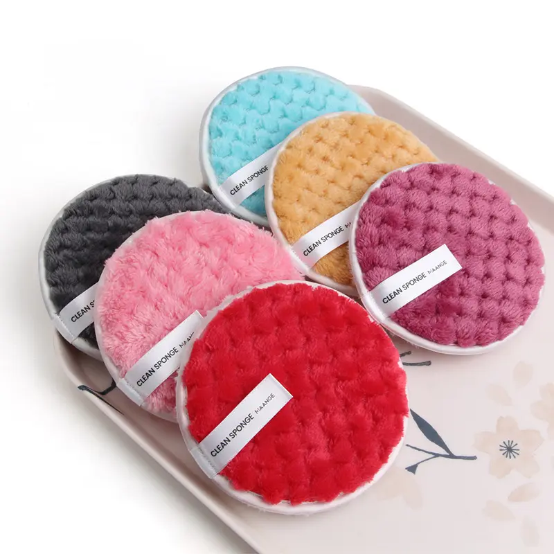 Skin Pads Towel Cleansing Cloth Washable Cosmetics Reusable Tool Make-up 1/2Pcs Cotton Makeup Remover Wipes Care Pads Face Puff Skincare Comfort