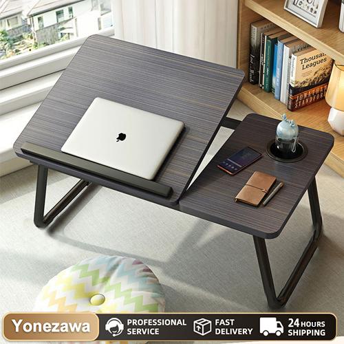  Bàn học thông minh điều chỉnh độ nghiêng khung sắt gấp gọn có kệ để ly nước tiện lợi 