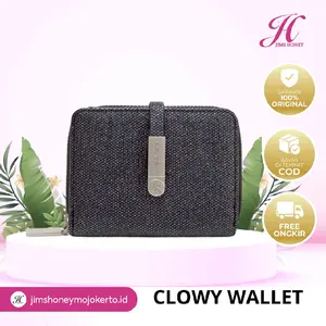 JIMS HONEY DOMPET CLOWY WALLET dompet lipat pendek wanita Uang Kartu Kulit FREE EXCUSIVE BOX