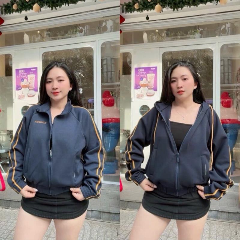  Áo Khoác PC Viền Sọc Thêu Logo  MKN Clothing  