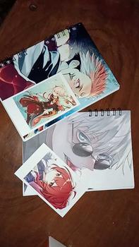 Product Review of notebook / buku catatan / bloknote anime Jujitsu kaisen full colour murah limited ukuran A6 dan A5 from T**L M**T ** 0