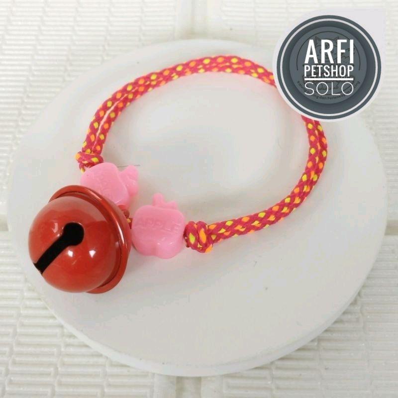 Paket 6pcs Kalung Kucing Tali Lonceng Ufo 22mm 0