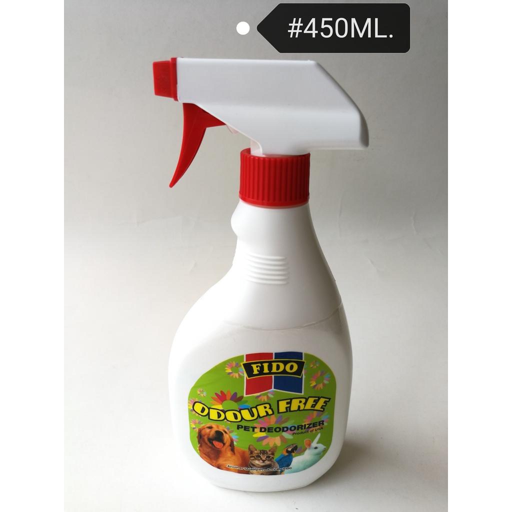 FIDO Odour Free Pet Deodorizer 450ml Cat Dog Spray Kucing Anjing