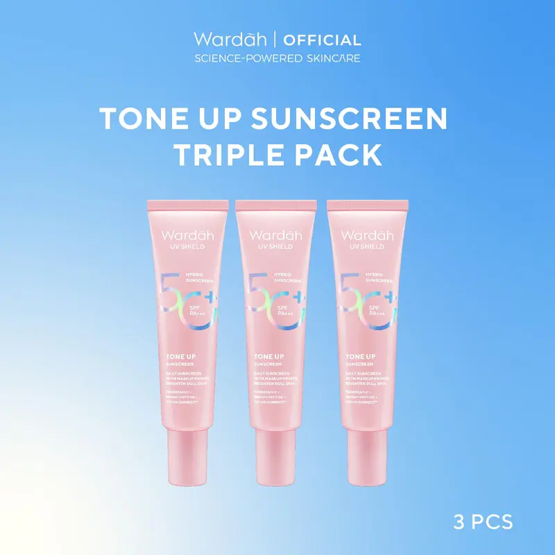 [BUY 3 GET 4] [TRIPLE PACK] Wardah UV Shield Sunscreen SPF 35 SPF 50 - Airy Smooth, Essential Gel, Acne Calming, Aqua Fresh, Tone Up, Physical 6