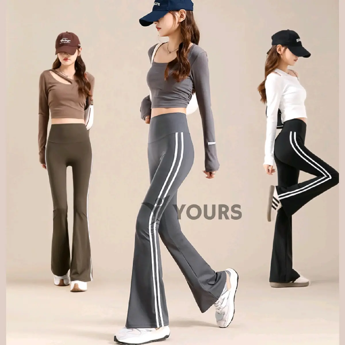 YOURS - Legging Yoga Gym Flare Highwaist / Celana Legging Cut Bray