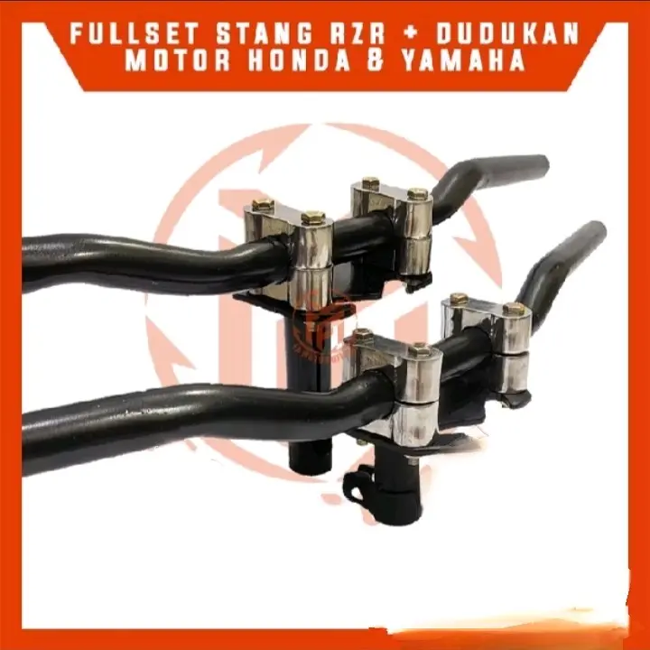stang rzr plus dudukan paket fulset stang racing road race universal motor honda yamaha